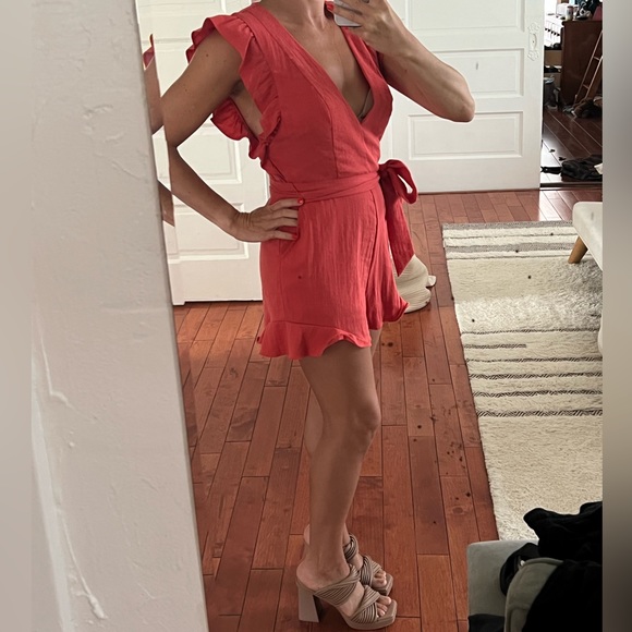 Lover and Friends Jill Romper - coral - Picture 6 of 8